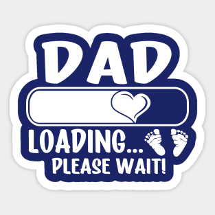 Dad Loading (white text) Sticker